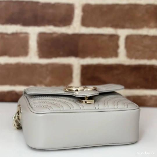First bag ru bag-17*13*6CM top handle GG mini Marmont GUCCI 0806